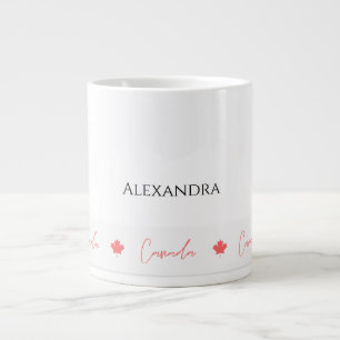 Patriotic Canada Day Celebration Souvenir Jumbo-Tasse