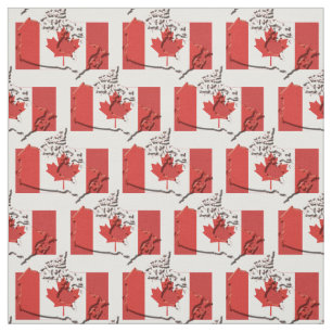 Patriotic CANADA FLAG Karte Kontur Stoff