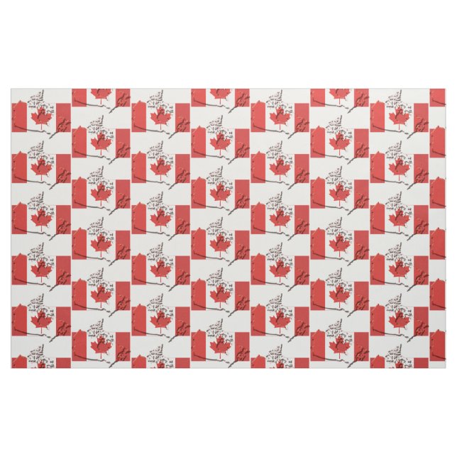 Patriotic CANADA Flag Stoff (Fat Quarter (45,7 x 55,9 cm))