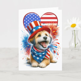 Patriotic Canine Card Karte