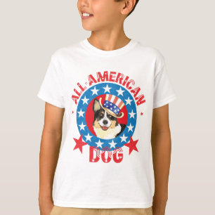 Patriotic Cardigan Welsh Corgi T - Shirt