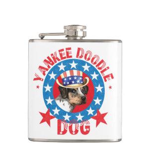 Patriotic Catahoula Flachmann