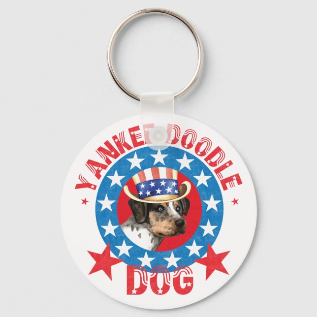 Patriotic Catahoula Schlüsselanhänger (Vorderseite)