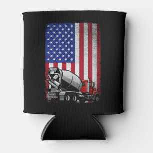 Patriotic Cement Truck Fahrer Beton Mixer Ameri Dosenkühler