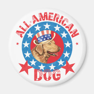 Patriotic Chessie Magnet