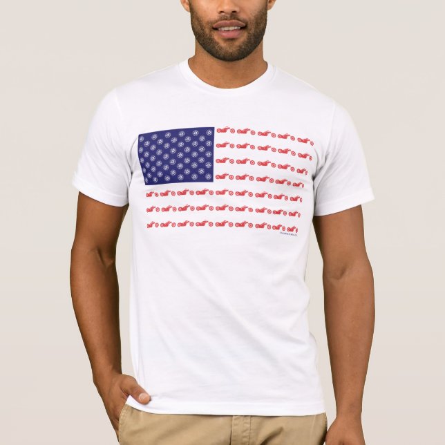 Patriotic Chooper Bike T-Shirt (Vorderseite)
