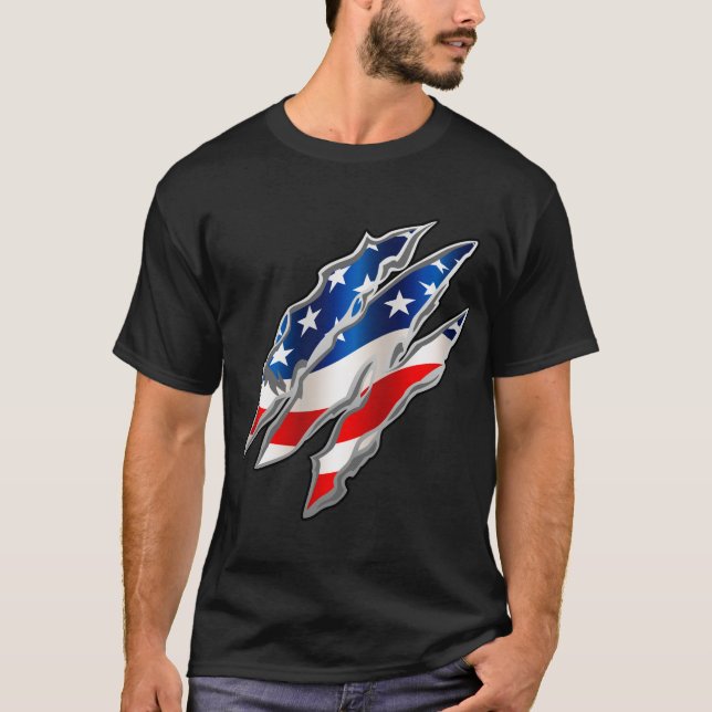 Patriotic Clawmarks T - Shirt (Vorderseite)