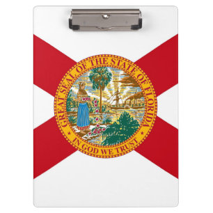 Patriotic Clipboard mit der Flagge Floridas, USA Klemmbrett