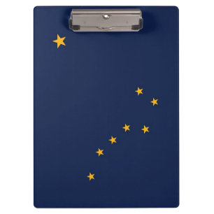 Patriotic Clipboard mit der Flagge von Alaska, USA Klemmbrett