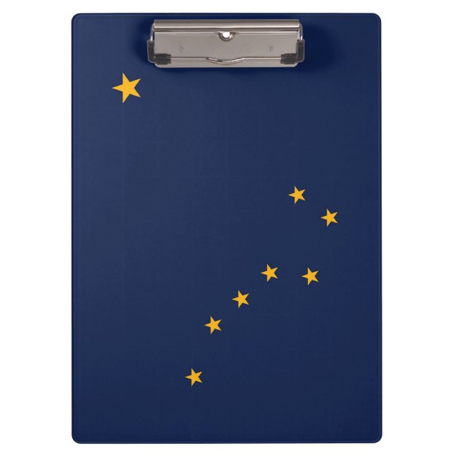 Patriotic Clipboard mit der Flagge von Alaska, USA Klemmbrett (Vorderseite)