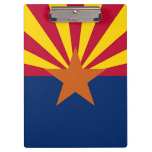 Patriotic Clipboard mit der Flagge von Arizona, US Klemmbrett