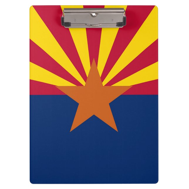 Patriotic Clipboard mit der Flagge von Arizona, US Klemmbrett (Vorderseite)