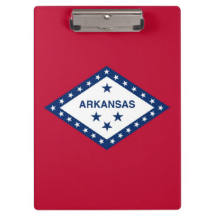 Patriotic Clipboard mit der Flagge von Arkansas, U Klemmbrett