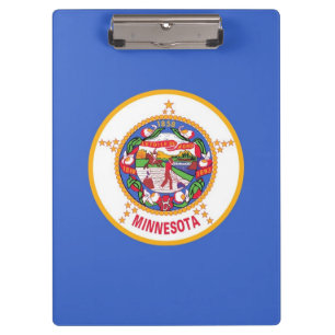 Patriotic Clipboard mit der Flagge von Minnesota, Klemmbrett