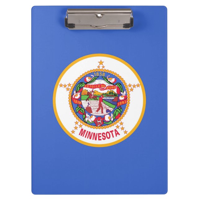 Patriotic Clipboard mit der Flagge von Minnesota,  Klemmbrett (Vorderseite)