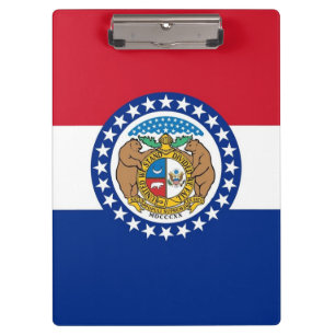Patriotic Clipboard mit der Flagge von Missouri, U Klemmbrett