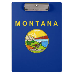 Patriotic Clipboard mit der Flagge von Montana, US Klemmbrett