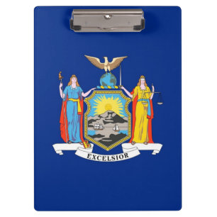 Patriotic Clipboard mit der Flagge von New York, U Klemmbrett
