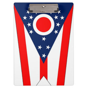 Patriotic Clipboard mit der Flagge von Ohio Staat, Klemmbrett