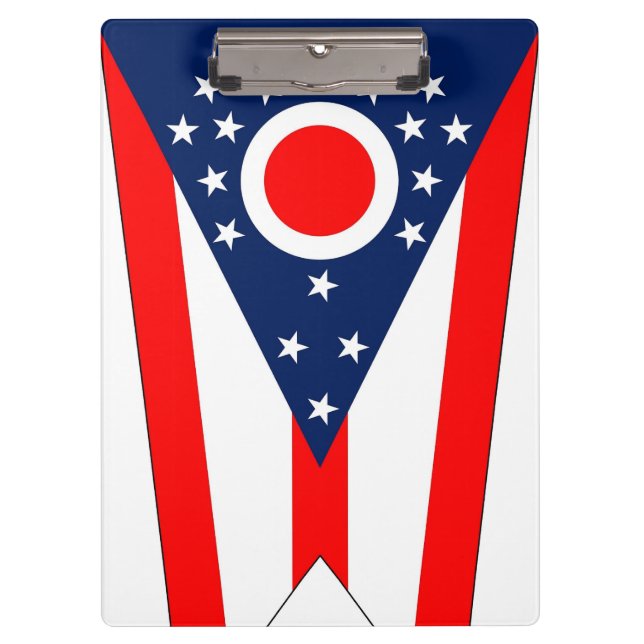 Patriotic Clipboard mit der Flagge von Ohio Staat, Klemmbrett (Vorderseite)