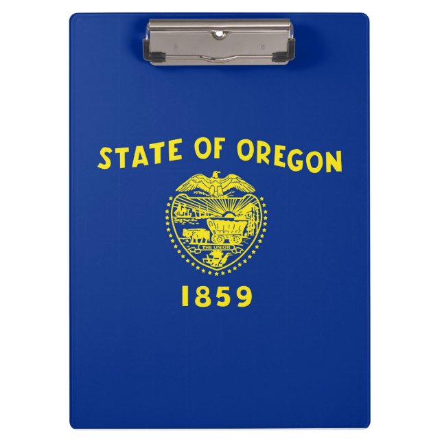 Patriotic Clipboard mit der Flagge von Oregon, USA Klemmbrett (Vorderseite)