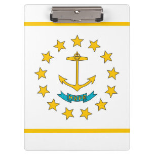 Patriotic Clipboard mit der Flagge von Rhode Islan Klemmbrett