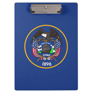 Patriotic Clipboard mit der Flagge von Utah, USA Klemmbrett
