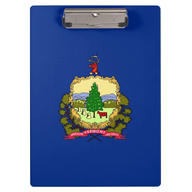 Patriotic Clipboard mit der Flagge von Vermont, US Klemmbrett (Vorderseite)