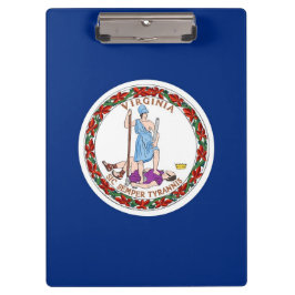 Patriotic Clipboard mit der Flagge von Virginia, U Klemmbrett