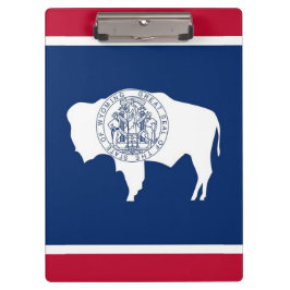 Patriotic Clipboard mit der Flagge von Wyoming, US Klemmbrett