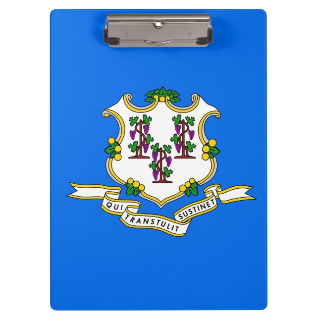 Patriotic Clipboard mit Flagge von Connecticut, US Klemmbrett (Vorderseite)