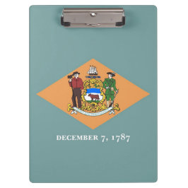 Patriotic Clipboard mit Flagge von Delaware, USA Klemmbrett