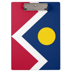 Patriotic Clipboard mit Flagge von Denver, USA Klemmbrett