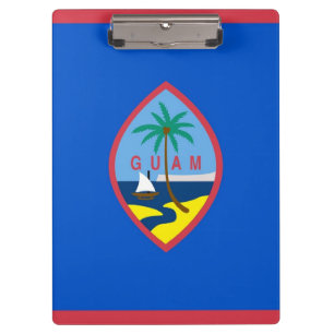 Patriotic Clipboard mit Flagge von Guam, USA Klemmbrett