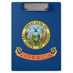 Patriotic Clipboard mit Flagge von Idaho, USA Klemmbrett