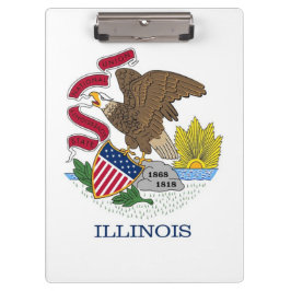 Patriotic Clipboard mit Flagge von Illinois, USA Klemmbrett