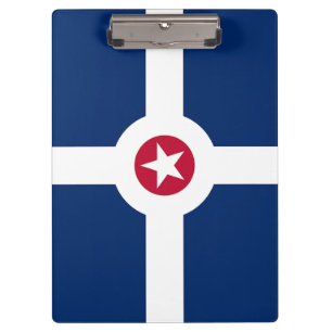 Patriotic Clipboard mit Flagge von Indianapolis, U Klemmbrett