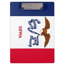 Patriotic Clipboard mit Flagge von Iowa, USA Klemmbrett