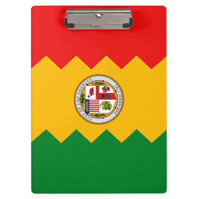 Patriotic Clipboard mit Flagge von Los Angeles, US Klemmbrett (Vorderseite)