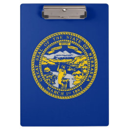 Patriotic Clipboard mit Flagge von Nebraska, USA Klemmbrett