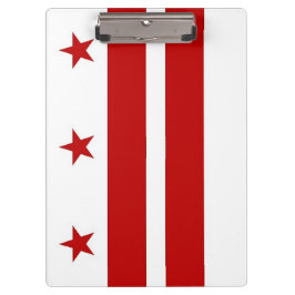Patriotic Clipboard mit Flagge von Washington DC U Klemmbrett