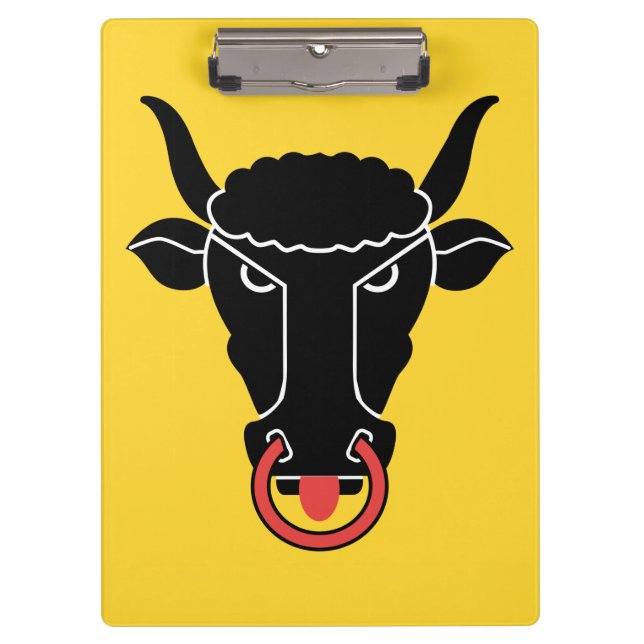 Patriotic Clipboard with flag of Uri, Switzerland Klemmbrett (Vorderseite)