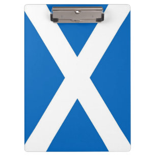 Patriotic Clipboard with flagge of Scotland, UK Klemmbrett