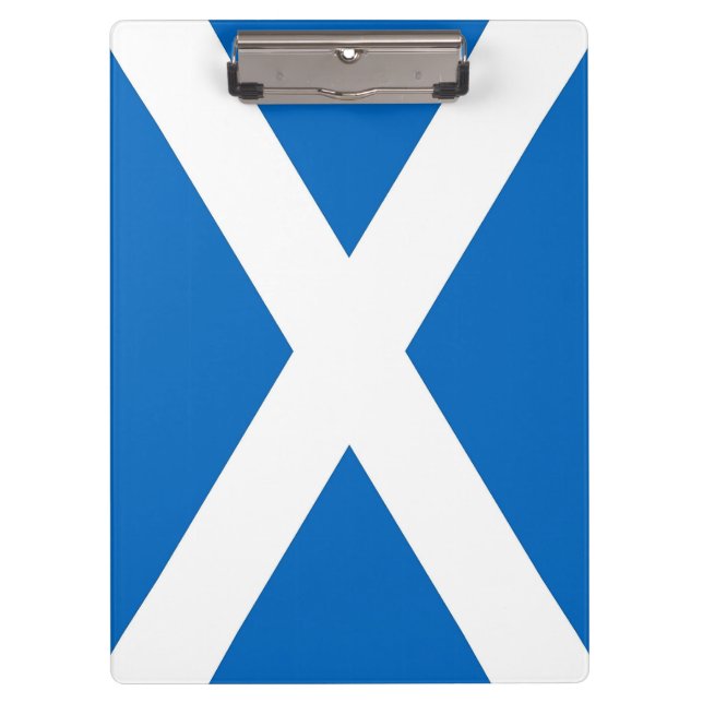 Patriotic Clipboard with flagge of Scotland, UK Klemmbrett (Vorderseite)