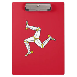 Patriotic Clipboard with Isle Man flagge, UK Klemmbrett