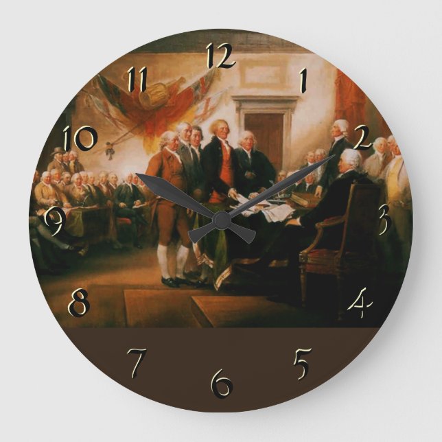 Patriotic Clock Große Wanduhr (Vorderseite)