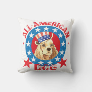 Patriotic Cocker Kissen