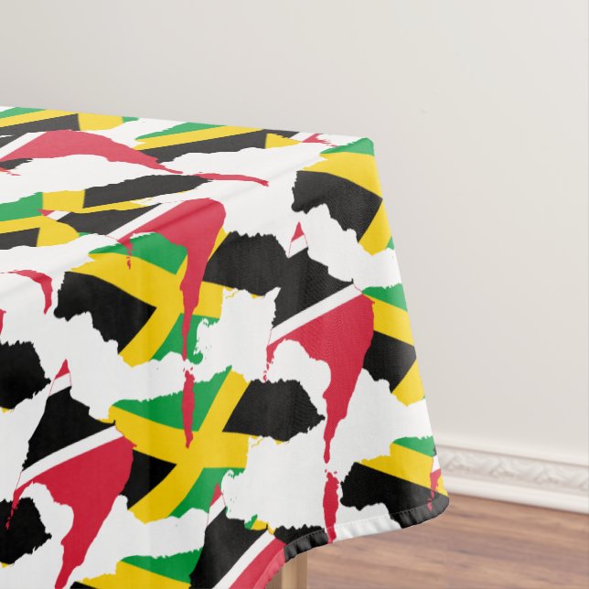 Patriotic Combined JAMAICA TRINIDAD FLAG Tischdecke (Beispiel)