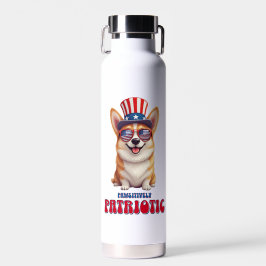Patriotic Corgi - pawsitiv Patriotic Trinkflasche