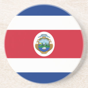 Patriotic Costa Rica Flag Getränkeuntersetzer